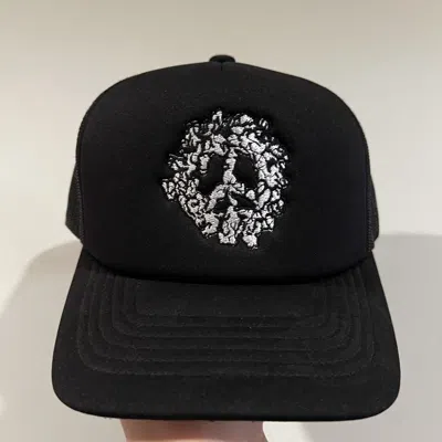 Pre-owned Denim Tears Cotton Wreath Snapback Hat  Hat In Black