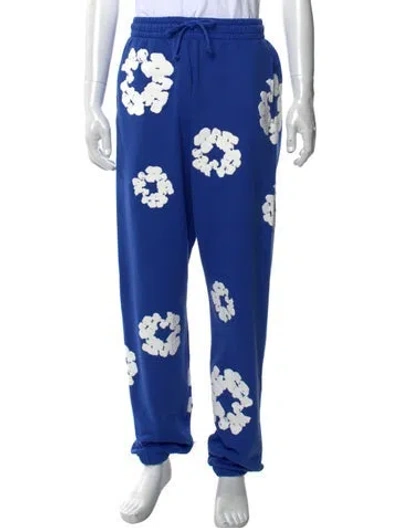 Pre-owned Denim Tears Cotton Wreath Sweatpants In Blue