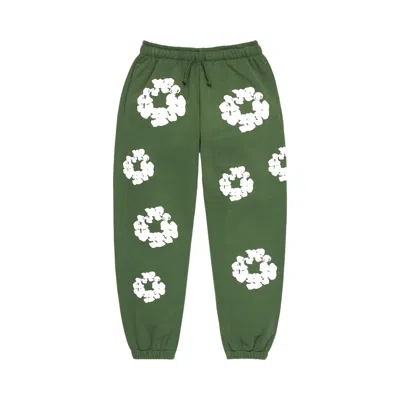 Pre-owned Denim Tears Cotton Wreath Sweatpants 'green' | Kid's Size M