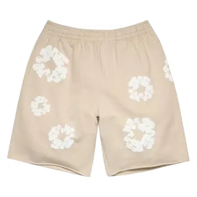 Pre-owned Denim Tears Cotton Wreath Sweatshorts 'cream' | Men's Size Xxl In White