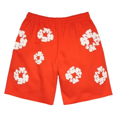 Pre-owned Denim Tears Cotton Wreath Sweatshorts 'dark Orange' | Men's Size M