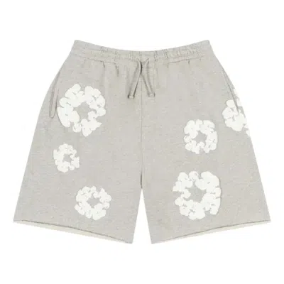 Denim Tears Cotton Wreath Sweatshorts 'grey' In Gray