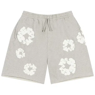 Pre-owned Denim Tears Cotton Wreath Sweatshorts 'grey' | Men's Size L In Gray