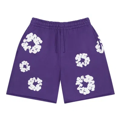 Denim Tears Cotton Wreath Sweatshorts 'purple'