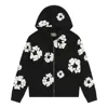 Denim Tears Cotton Wreath Zip Hoodie 'black'