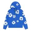Denim Tears Cotton Wreath Zip Hoodie 'blue'