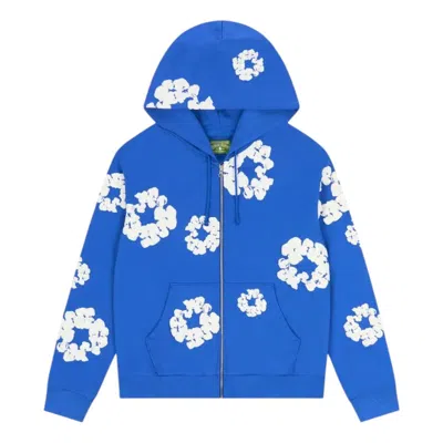 Denim Tears Cotton Wreath Zip Hoodie 'blue'