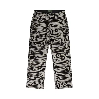 Pre-owned Denim Tears Cowhide Zebra Print Pants 'multicolor' | Multi-color | Men's Size L