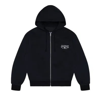 Pre-owned Denim Tears Crown Of Cotton & Madonna Reversible Zip Hoodie Black 'black' | Men's Size S