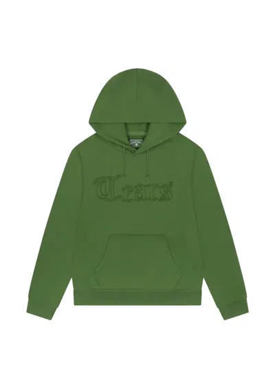 Denim Tears Cut-out Hoodie In Green