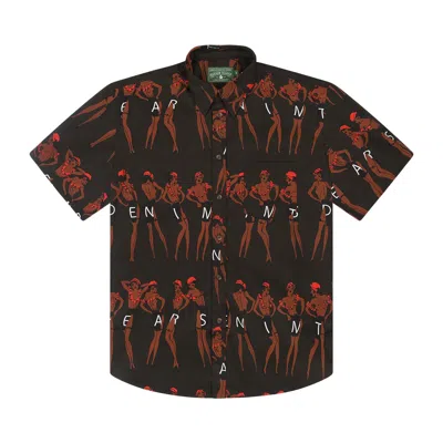 Pre-owned Denim Tears Dancer Button Up Shirt 'brown' | Men's Size S