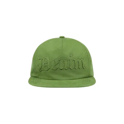 Pre-owned Denim Tears Denim Cut Out Cap 'cactus' | Green | Men's Size Onesize