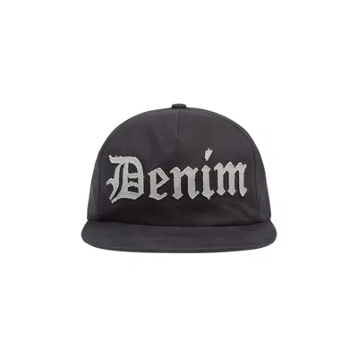 Pre-owned Denim Tears Denim Cut Out Cap 'charcoal' | Grey | Men's Size Onesize