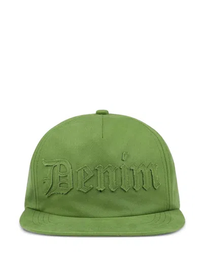 Denim Tears Denim Cutout Adjustable Cap In Green