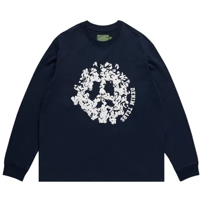 Pre-owned Denim Tears Denim U Long-sleeve Tee 'navy' | Blue | Men's Size S