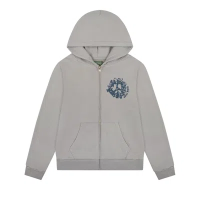 Pre-owned Denim Tears Denim University Zip Hoodie 'grey' | Men's Size M