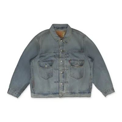 Denim Tears Dirty Wash Type-2 Denim Jacket In Blue