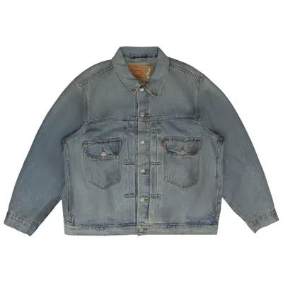 Pre-owned Denim Tears Dirty Wash Type-2 Denim Jacket 'blue' | Men's Size Xxl