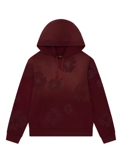 Denim Tears Drawstring Hoodie In Red