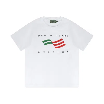 Pre-owned Denim Tears Ellis Tears Tee 'white' | Men's Size M