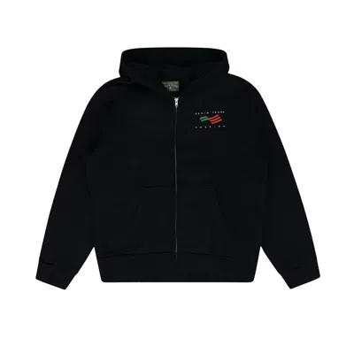 Pre-owned Denim Tears Ellis Tears Zip Hoodie 'black' | Men's Size Xl
