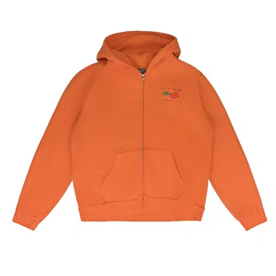 Pre-owned Denim Tears Ellis Tears Zip Hoodie 'orange' | Men's Size Xl