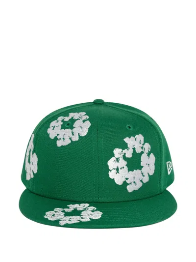 Denim Tears Embroidered Baseball Cap In Green