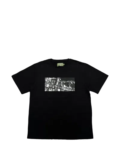 Denim Tears Entertainment Short-sleeve T-shirt In Black