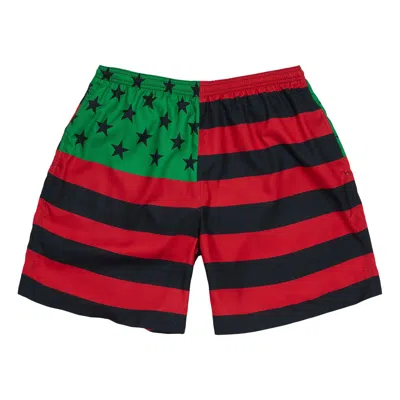 Pre-owned Denim Tears Flag Swim Trunks 'red/black/green (rbg)' | Men's Size Xl