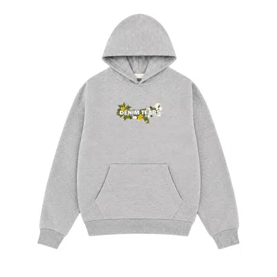 Pre-owned Denim Tears Floral Logo Hoodie 'grey' | Men's Size Xxl