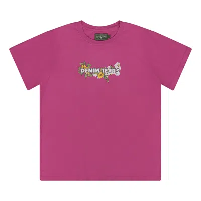 Pre-owned Denim Tears Floral Logo T-shirt 'pink' | Men's Size Xl