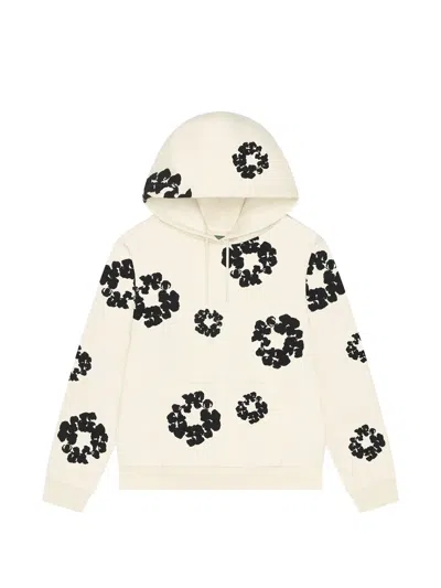 Denim Tears Floral-motif Hoodie In Multi