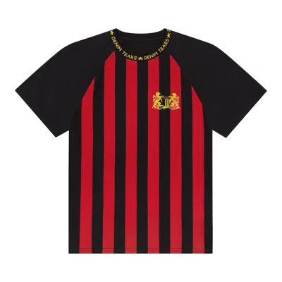 Pre-owned Denim Tears Football Pitch Tee 'red' | Men's Size L