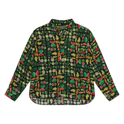 Pre-owned Denim Tears Fruit Collage Button-up 'multicolor' | Multi-color | Men's Size L