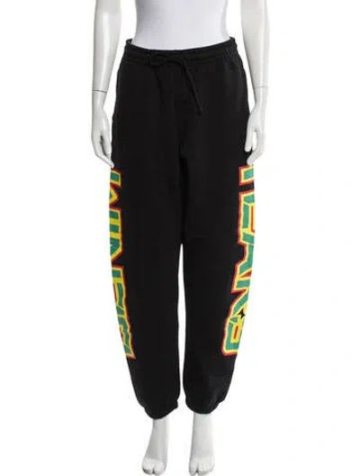 Pre-owned Denim Tears Graphic Print Joggers In Black