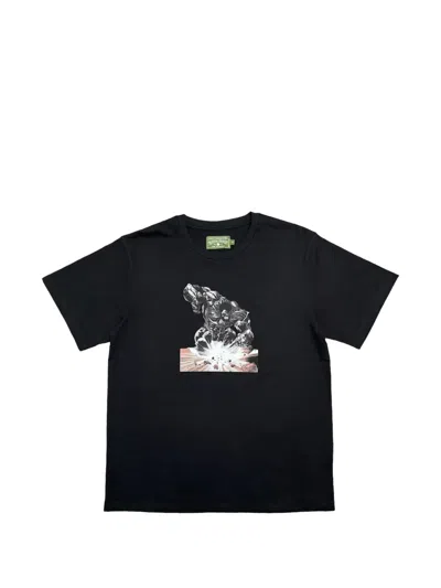 Denim Tears Graphic Short-sleeve T-shirt In Black