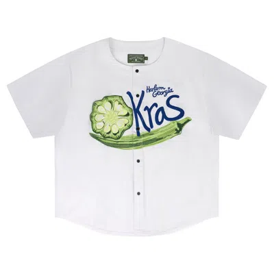 Pre-owned Denim Tears Harlem Okras Jersey 'white' | Men's Size L
