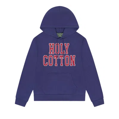 Pre-owned Denim Tears Holy Cotton Hoodie 'navy' | Blue | Men's Size L