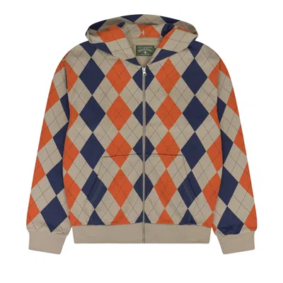 Pre-owned Denim Tears Intarsia Zip Hoodie 'beige' | Tan | Men's Size L