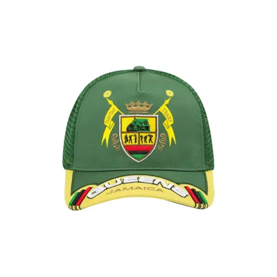 Pre-owned Denim Tears Jamaica Queens Jazz Hat 'green' | Men's Size Onesize