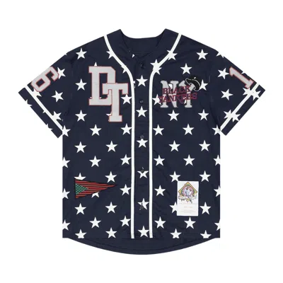 Pre-owned Denim Tears Jenkins Baseball Jersey 'navy' | Blue | Men's Size S