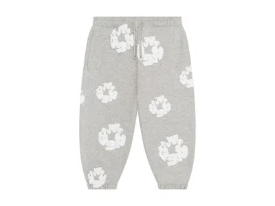 Pre-owned Denim Tears Kids Cotton Wreath Sweatpants In Grey