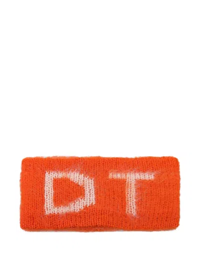 Denim Tears Kiss My Grits Headband In Orange
