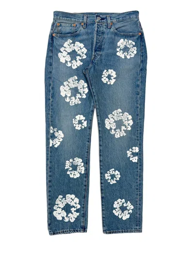 Pre-owned Denim Tears Levi's Denim Jeans In Blue/white