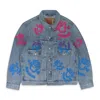 Denim Tears Light Blue Bstroy Tears Type-2 Denim Jacket In Multi