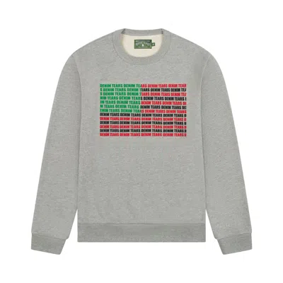 Pre-owned Denim Tears Logo Flag Crewneck 'grey' | Men's Size L