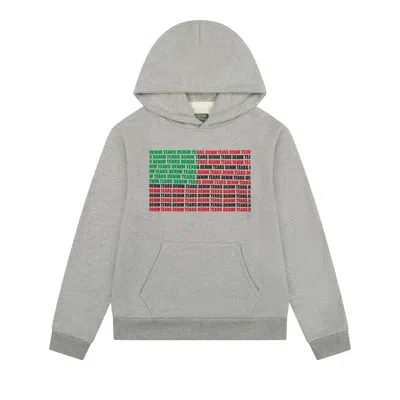 Pre-owned Denim Tears Logo Flag Hoodie 'grey' | Men's Size Xl