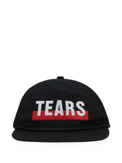 Denim Tears Logo-embroidered Baseball Cap In Black
