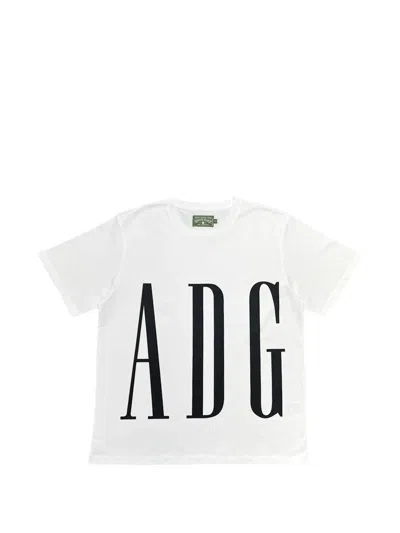 Denim Tears Logo-print Short-sleeve T-shirt In White