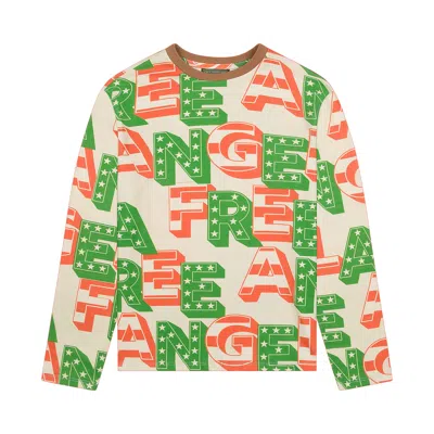 Pre-owned Denim Tears Long-sleeve Free Angela Tee 'multicolor' | Multi-color | Men's Size Xl